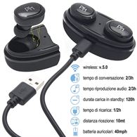 Auricolari senza fili cuffie Bluetooth