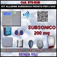 Kit Allarme Subsonico Completo Senza Fili ST6-Sub