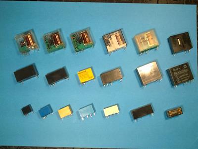 Relays, relè di differenti tipi