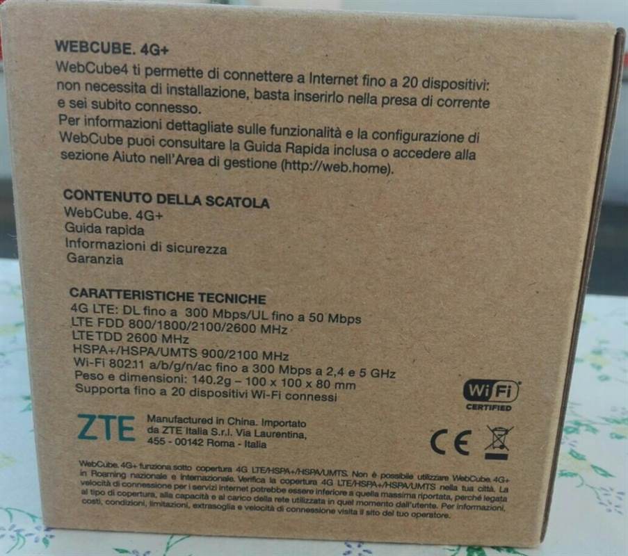 Foto 5 WebCube 4g WindTre ZTE MF17A