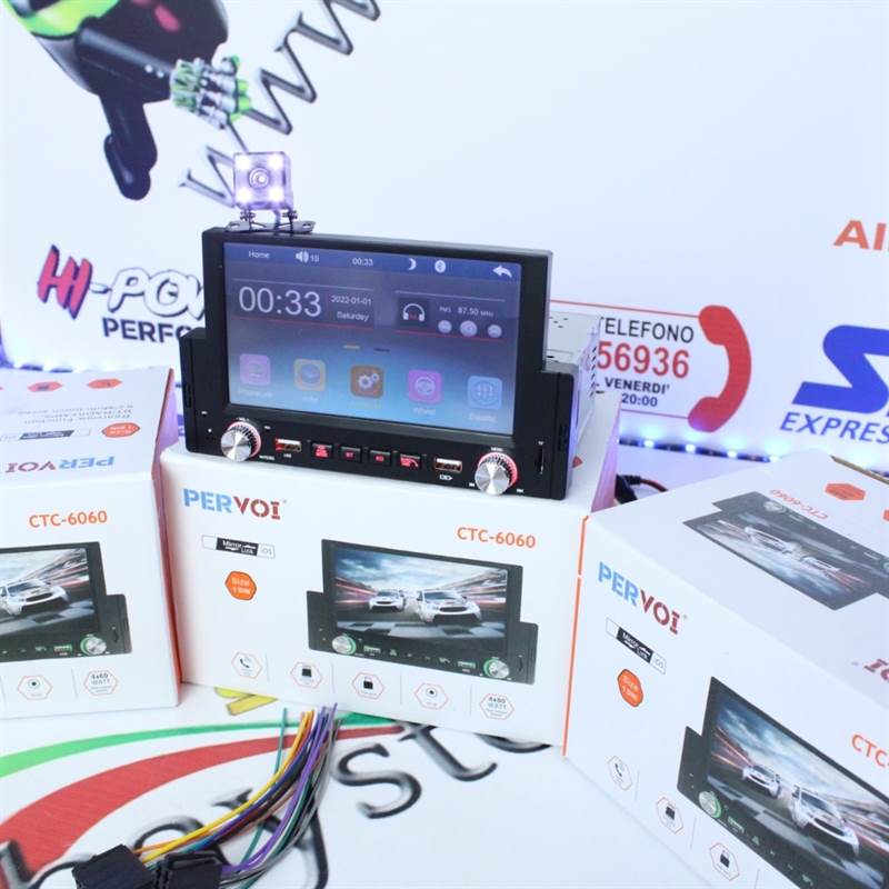 Foto 8Autoradio Stereo 1 DIN 7 Pollici Touch