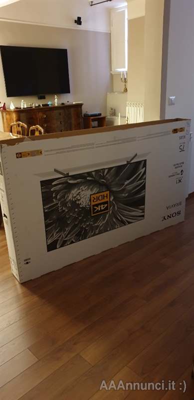 Foto 2TV sony bravia 75 pollici, modello xg