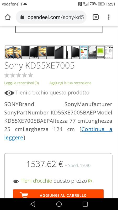 Sony kd55xe0075, in ottime condizioni, come nuovo