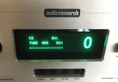 Audio Research Reference 3 solo 531 ore di uso