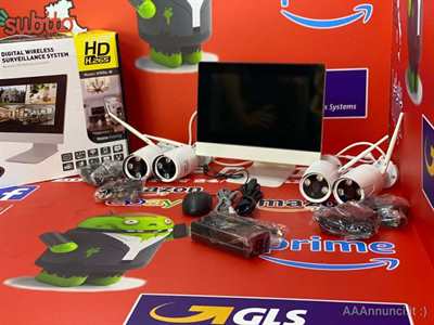Kit Videosorveglianza Nvr WI - FI + Monitor 10 Pollici