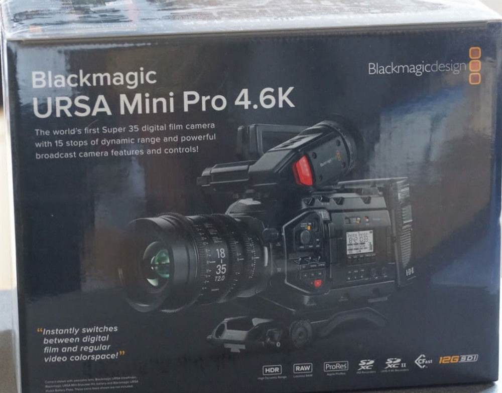 Blackmagic Ursa Mini Pro 4.6k-1500euro