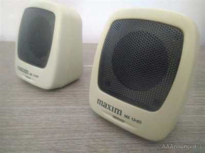 Foto 2 Mini casse stereo Maxim Audio bianche