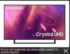 TV Led 43 Sansung 4K UE43AU9002