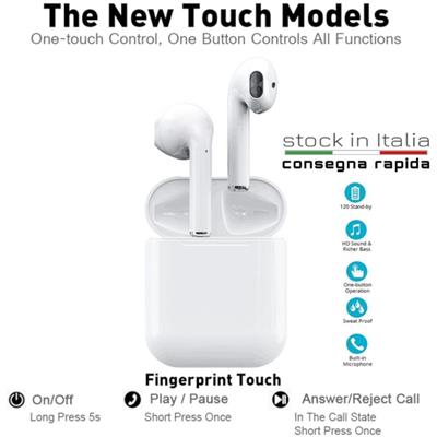 Auricolari Bluetooth i12 TWS Cuffie senza fili Wireless